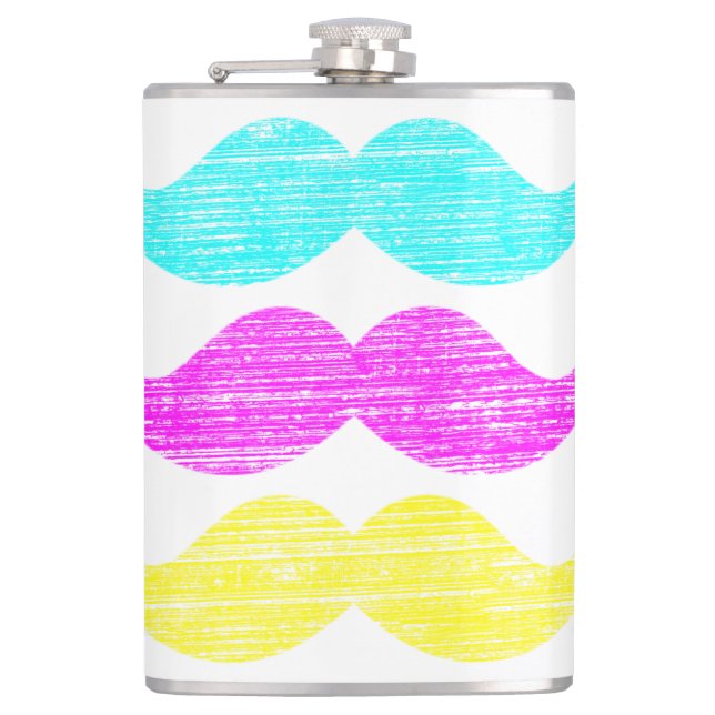 CMY Mustacher (letterpress stil) Fickplunta (Framsidan)