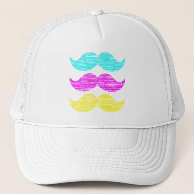 CMY-mustascher (boktryckstil) Keps (Framsida)