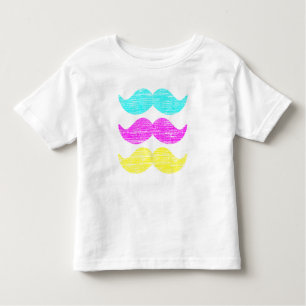 CMY-mustascher (boktryckstil) Tee