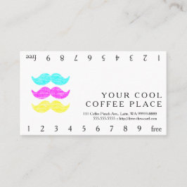 CMY-mustascher Lojalitetskort