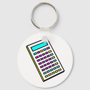 CMYK Calculator Retro Graphic Nyckelring