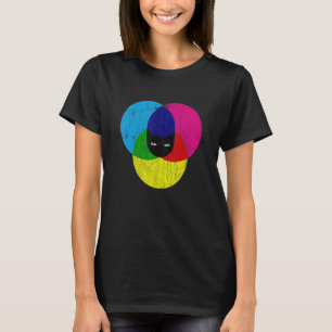 CMYK Cat Designer T Shirt