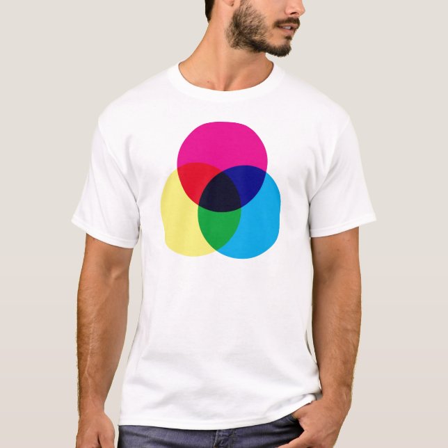 CMYK-färg modellerar T-shirt (Framsida)
