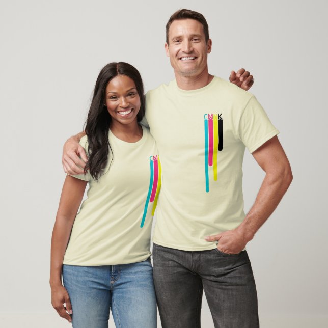 CMYK Färg shirt Tee Shirt (Unisex)