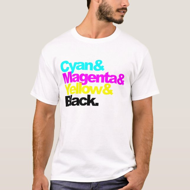 CMYK FÄRG T SHIRT (Framsida)