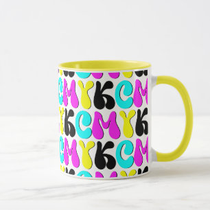 CMYK Funky Graphic Designer Mugg