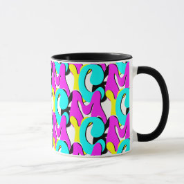 CMYK-Funky Retro Mugg