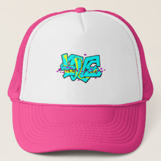 CMYK graffiti KÄRLEK ord design Truckerkeps