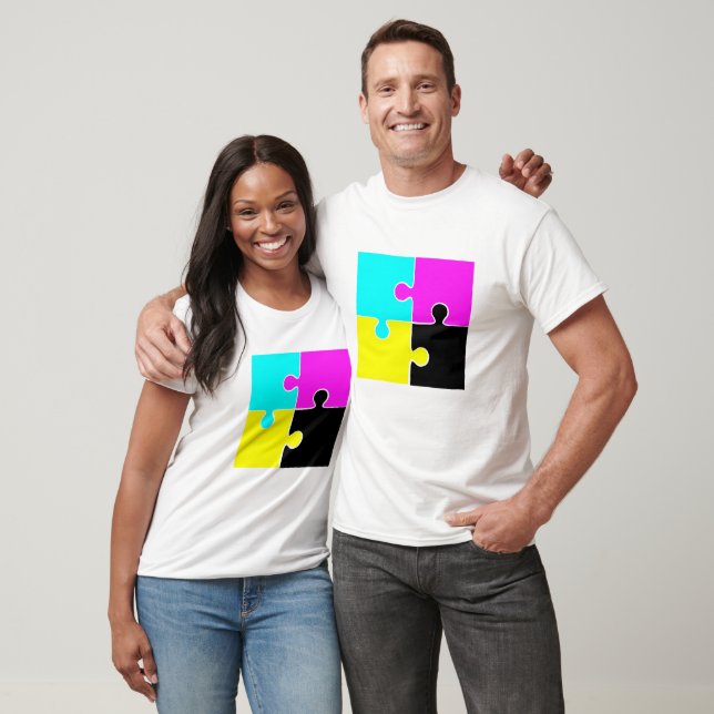 CMYK Jigszawa Delarare T Shirt (Unisex)