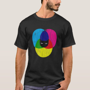 CMYK Katt Designer T Shirt