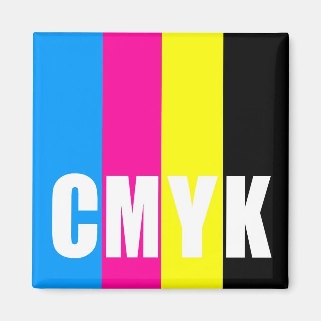 CMYK - kvadratisk magnet (Framsidan)