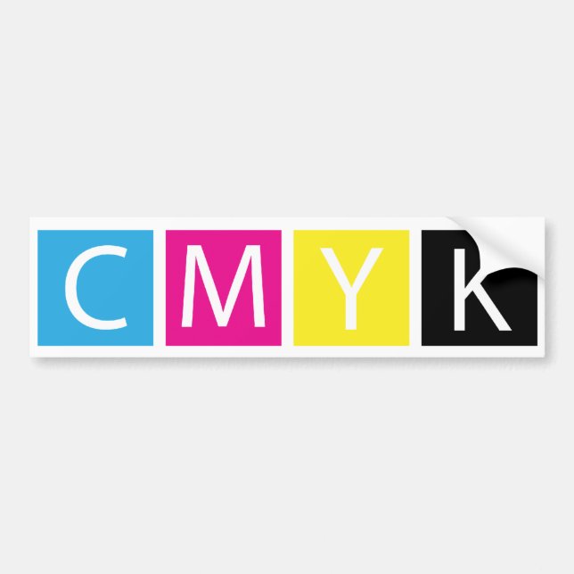 CMYK-Pre-Press färger Bildekal (Framsidan)