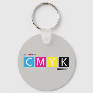 CMYK-Pre-Press färger Nyckelring