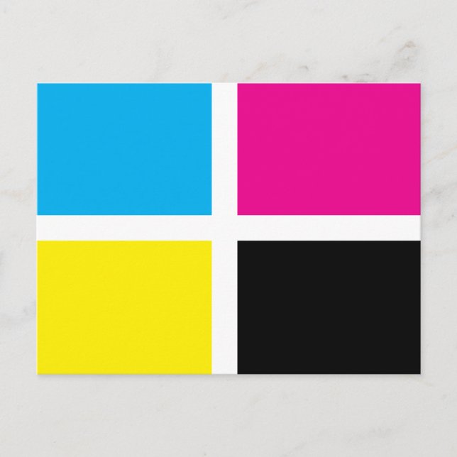 Cmyk-rektanglar Vykort (Framsida)