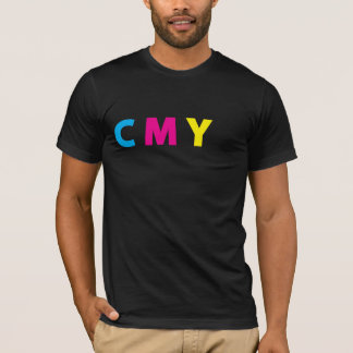 CMYK-skjorta - rolig svart text T-shirt