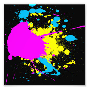 CMYK Stänk Fototryck