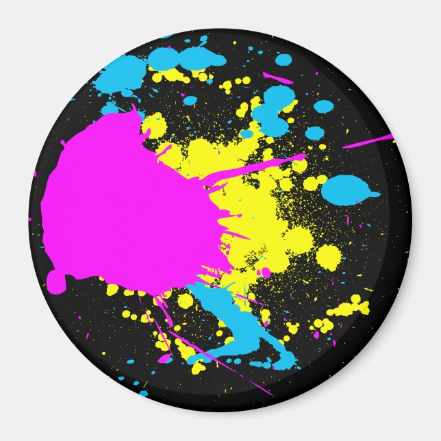 CMYK Stänk Magnet (Framsidan)