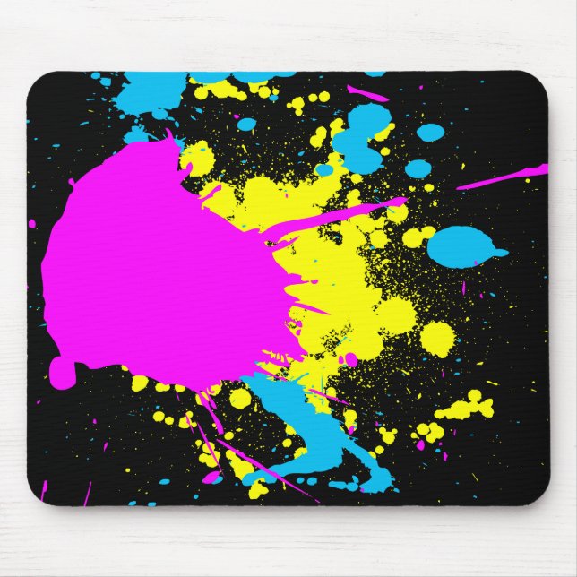 CMYK Stänk Musmatta (Framsidan)