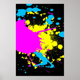 CMYK Stänk Poster