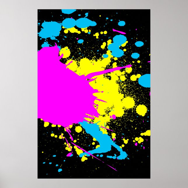 CMYK Stänk Poster (Framsidan)
