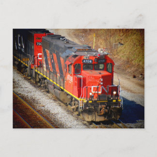 CN 4708 H.M.S. Hockeypokey locomotive Vykort