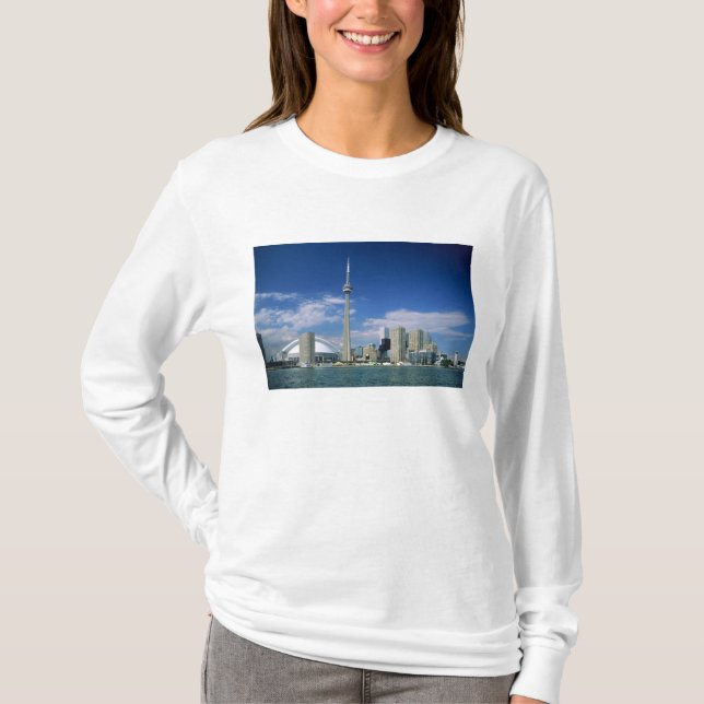 CN Torn och Skydome i Toronto, Ontario T Shirt (Framsida)