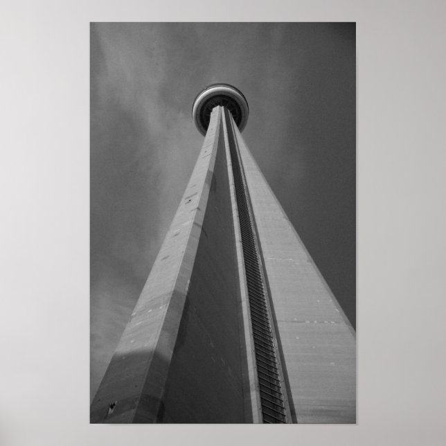 CN Torn Toronto Canada Black & White Photo Poster (Framsidan)
