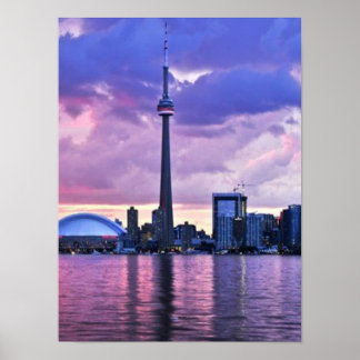 CN Torn: Vy från Center Island Toronto Poster