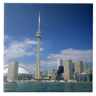 CN Tower och Skydome i Toronto, Ontario, Kakelplatta