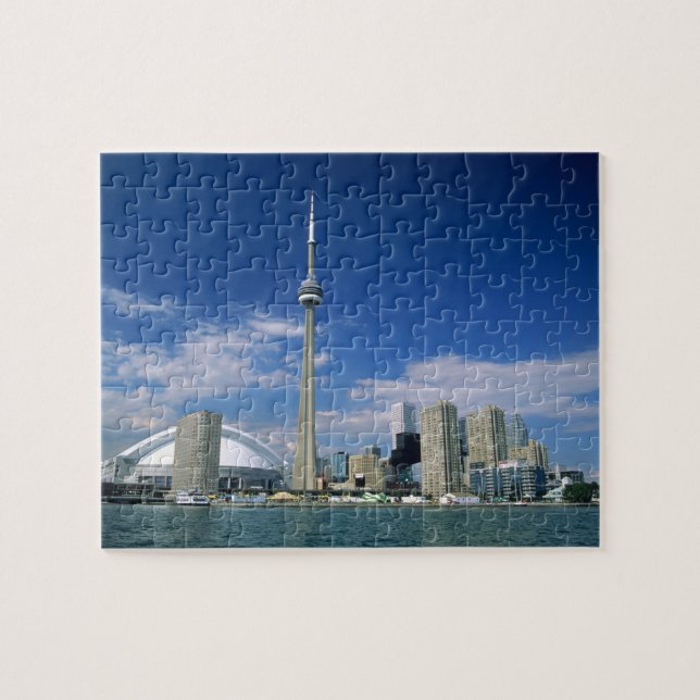 CN Tower och Skydome i Toronto, Ontario, Pussel (Horisontell)