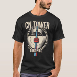CN Tower Toronto Kanada Vintage Resemalj Poster Re T Shirt