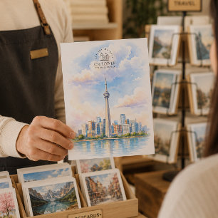CN Tower, Toronto Stad Destination Resa Vykort