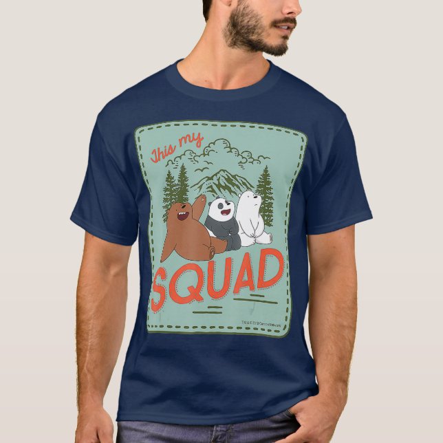 CN We Bare Bears This My Squad T Shirt (Framsida)