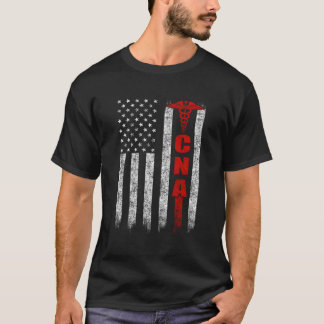 Cna American Flagga Patriotic Pride Nurse T Shirt