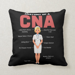 CNA Anatomy Nurse Auktoriserad Nursing Assistant Kudde