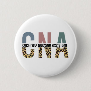 CNA Auktoriserad Nursing Assistant Cheetah Skriv u Knapp