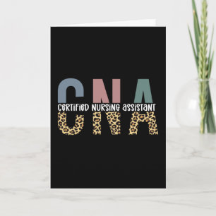 CNA Auktoriserad Nursing Assistant Cheetah Skriv u Kort