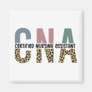 CNA Auktoriserad Nursing Assistant Cheetah Skriv u Magnet