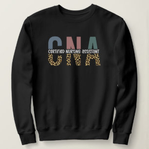 CNA Auktoriserad Nursing Assistant Cheetah Skriv u T Shirt