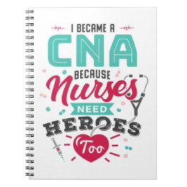 CNA Auktoriserad Nursing Assistant Heroes Anteckningsbok