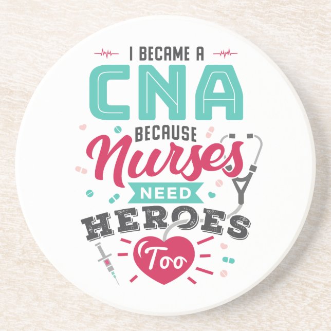 CNA Auktoriserad Nursing Assistant Heroes Underlägg (Framsidan)