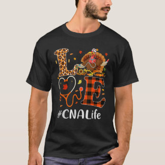 CNA Auktoriserad Nursing Assistant Kärlek Thanksgi T Shirt