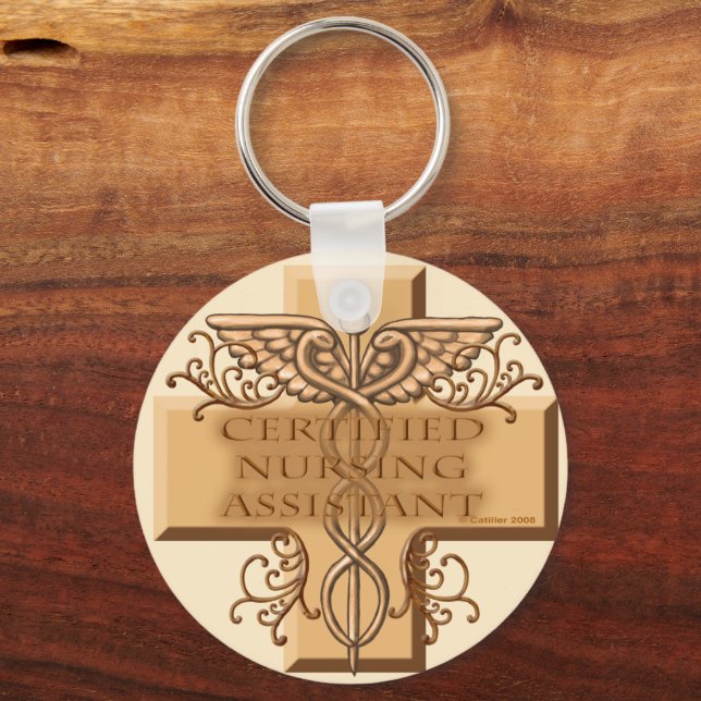 CNA Caduceus Keychain Nyckelring (Framsida)