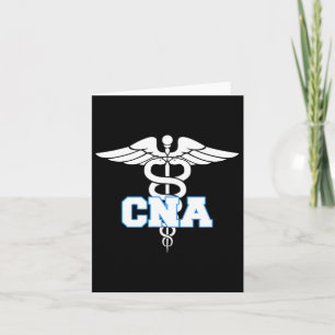 Cna Caduceus Medical Symbol Nurse Gifts Kort