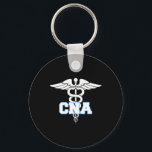 Cna Caduceus Medical Symbol Nurse Gifts Nyckelring<br><div class="desc">Cna Caduceus Medical Symbol Nurse Gifts</div>