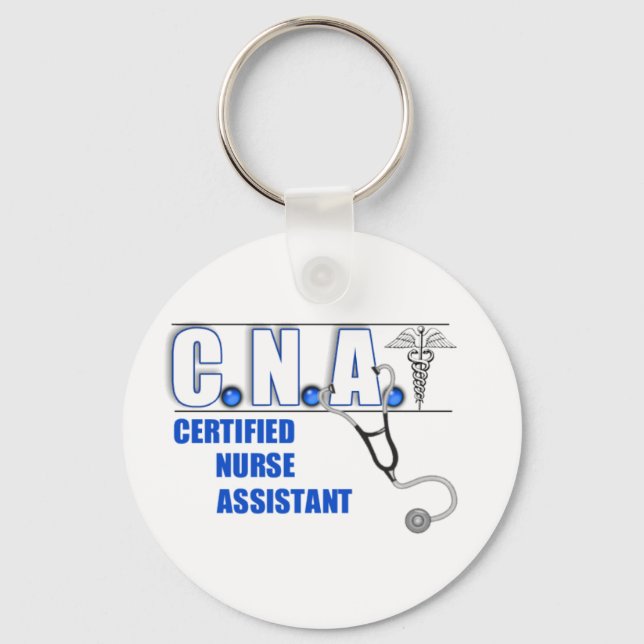 CNA Certifierad Sjuksköterska Assistent med Stetos Nyckelring (Framsida)
