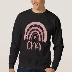 Cna Cute Boho Rosa Rainbow Auktoriserad Nursing As Lång Ärmad Tröja