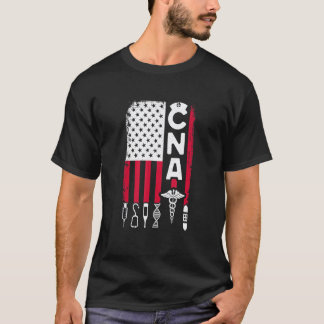 CNA Flag Certifierad Omvårdnadsassistent Sjuksköte T Shirt