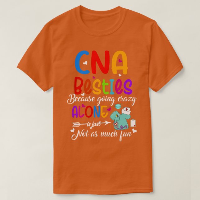 CNA Friends Auktoriserad Nursing Assistant CNA Bes T Shirt (Design framsida)