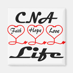 CNA Hope Kärlek Faith Magnet
